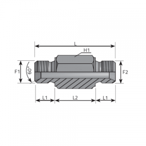 Adapter male BSPP – male BSPP. (APMMG)